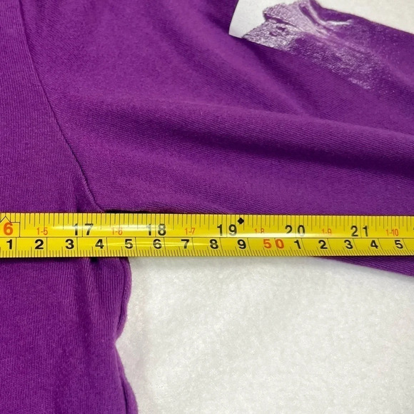 AMERICAN EAGLE Streetwear Purple‎ and Blue Mountain Graphic Long Sleeve Size XS - Picture 9 of 9